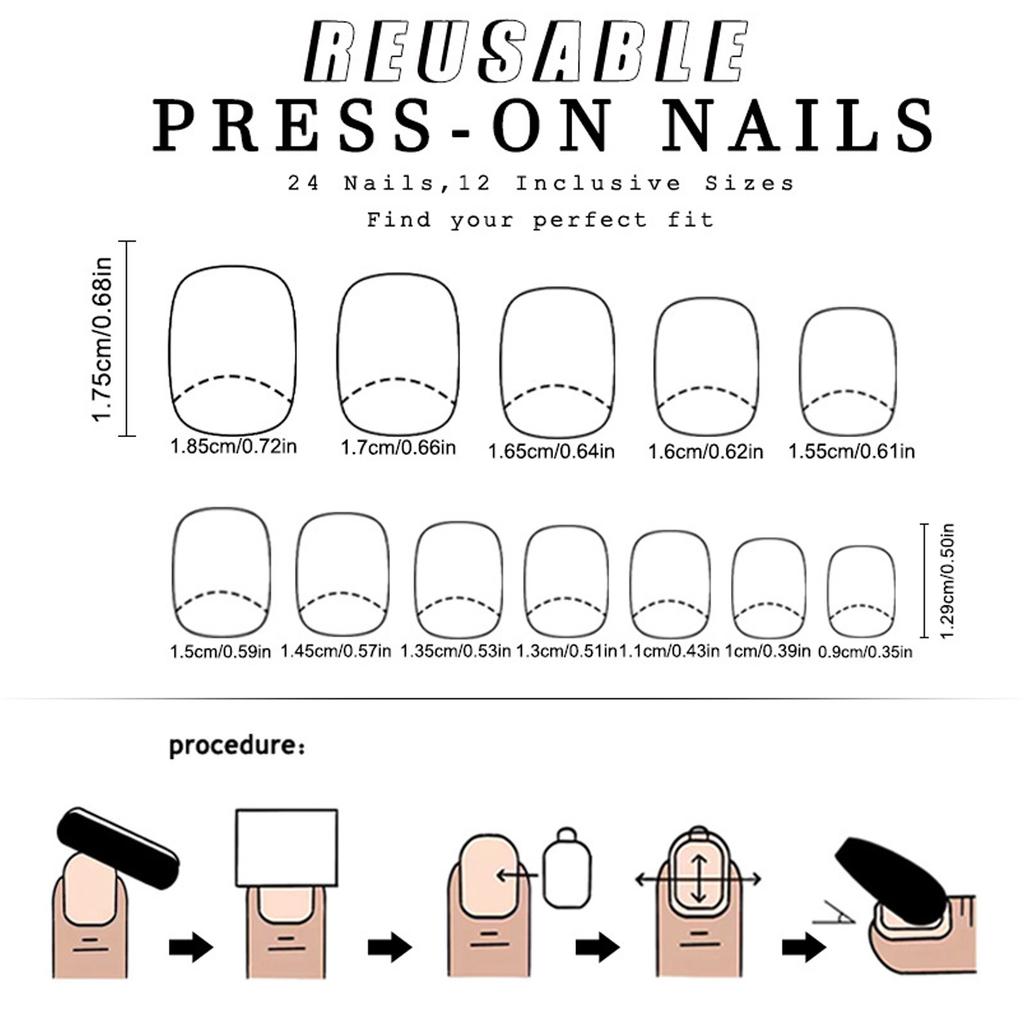 Wine Reds Press On Nail Square Fake Nail Glossy Stick On Nail Full Cover False Nails Acrylic Stick On Nails for Womens