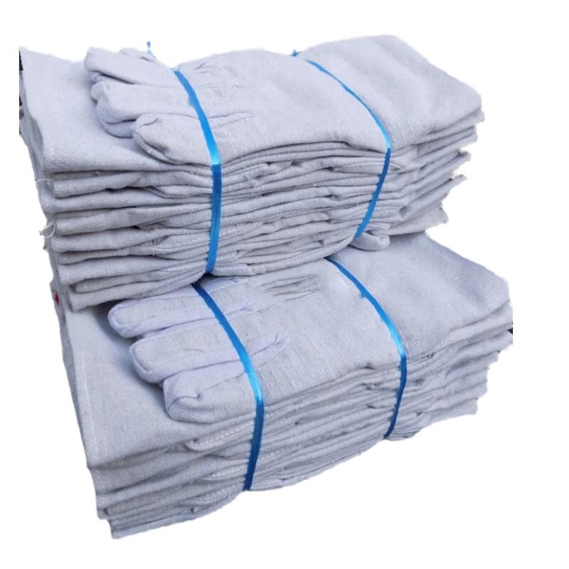 Yuzhuxun 24-Thread Double-Layer Canvas Mechanical Work Gloves - 100 Pairs Bundle