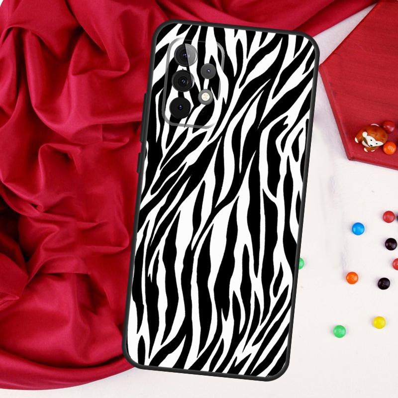 Zebra Skin Print For Samsung Galaxy A56 A36 A26 A16 A05 A06 A22 A32 A52 A54 A34 A14 A55 A15 A53 A33 A35 Case