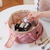 Large Capacity Drawstring Makeup Bag Portable Wear-Resistant Travel Toiletry Organizer for Travel Daily Use