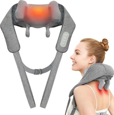 Multi-functional Cross-Shoulder and Neck Massager with Heating and Trapezius Kneading