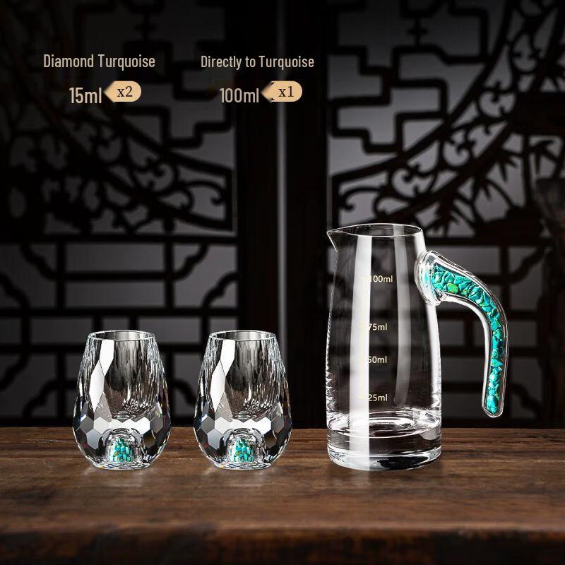 Luxury Diamond Crystal Baijiu Set with Decanter