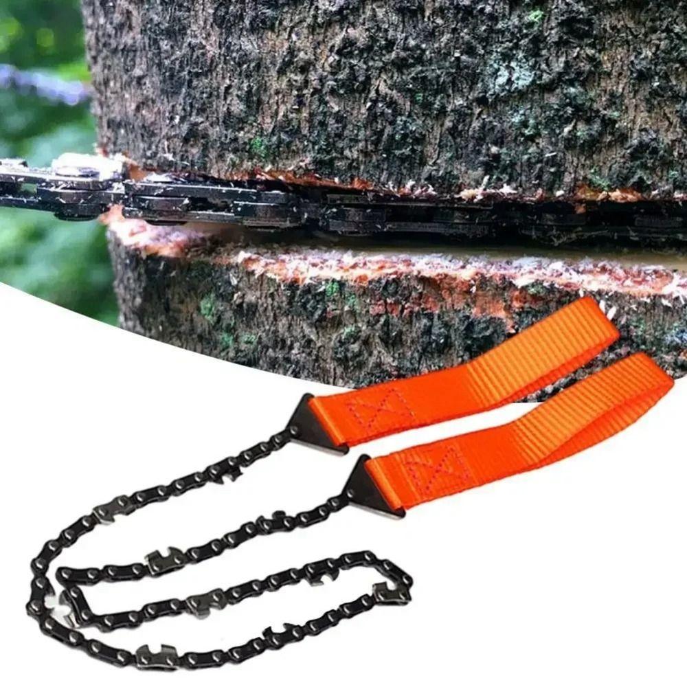 11-33 Teeth Survival Chain Saw With Pouch Pocket Manual Saw Multi Function Saw Emergency Tool