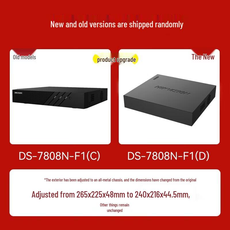 Hikvision 8-Channel HD NVR Network Video Recorder CN plug (adapter included)