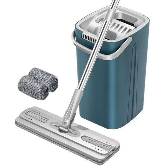 

Швабра и ведро с набором отжимных приспособлений с длинной ручкой, плоская расширенная вращающаяся на 360 градусов головка, сжимающая швабра, домашний настенный очиститель для пола, инструмент для бытовой уборки