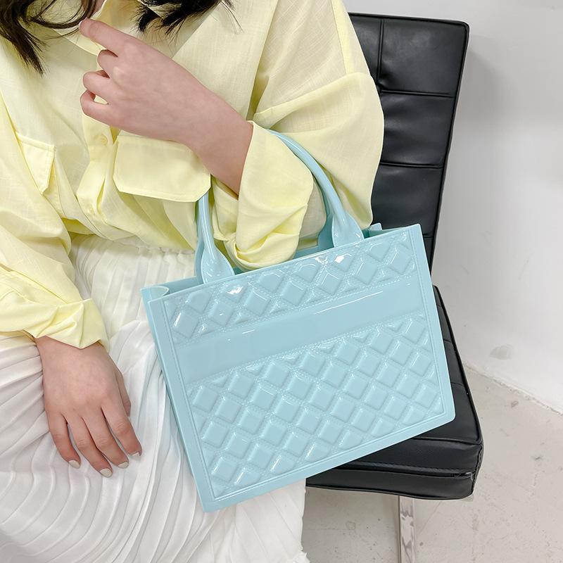 Summer Tide Large Capacity Pvc Jelly Bag High Fashion Handbag Tote Women'S Bag