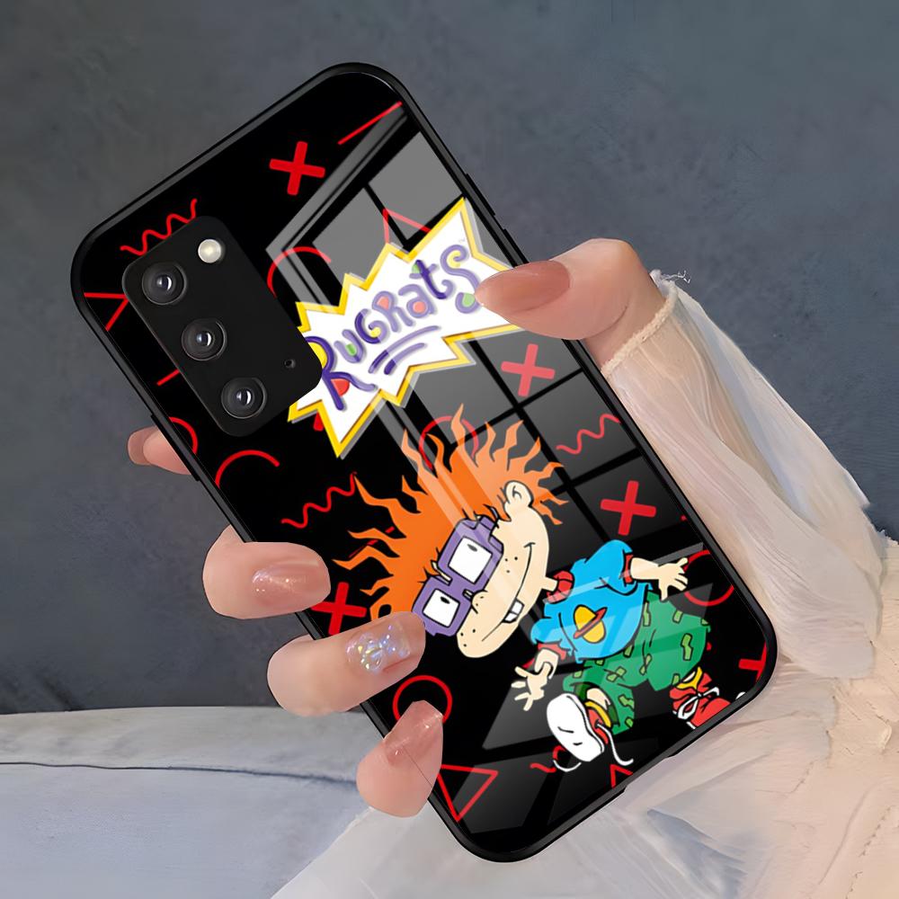 Cartoon R-Rugrats Phone Case For Samsung S26 S25 Plus S20 S20 Plus S22 Ultra S23 FE S21 Plus S21 Ultra Glass Cover
