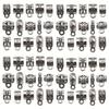 100Pcs Clasp Bail Beads Charms Bail Tube Beads, Loose Spacer Bead Hanger Charm For Jewelry Making DIY Necklace Bracele