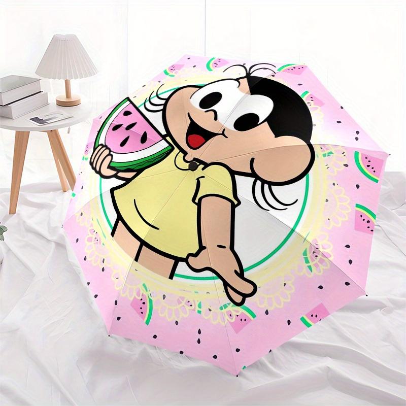 1pc Watermelon Magali, Summer Themed High-quality Umbrella,Automatic Opening and Closing Umbrella,Multi-functional Umbrella G0811213