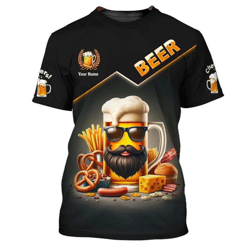 Funny Beer 3d Printed Tshirt For Men New Design Beers Club Short Sleeves Tops Summer Street Tees For Beer Lover T-shirt Gift