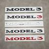 3D ABS Black Model 3 Letters Logo Car Rear Trunk Badge Sticker For Tesla Model 3 X S Y Auto Decal Accessories