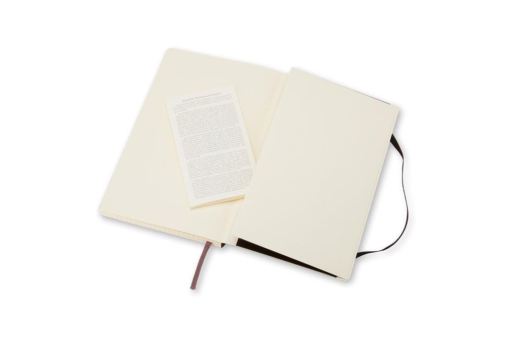 Moleskine Classic Anteckningsbok, Mjukt Omslag, Rutigt, Fickstorlek (9 cm x 14 cm), Svart, QP612