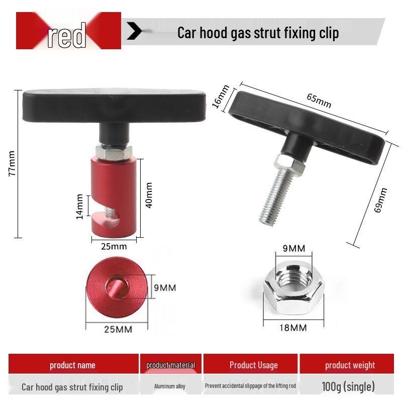 Colorful Anti-Slip Trunk Pneumatic Rod for Car Hood Support and Lifting