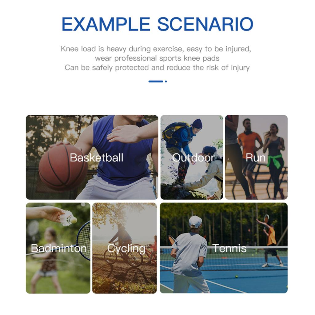 1PCS Kneepads Knee Support Protector with Silicone Design and Flexible Elastic Fitness Soft