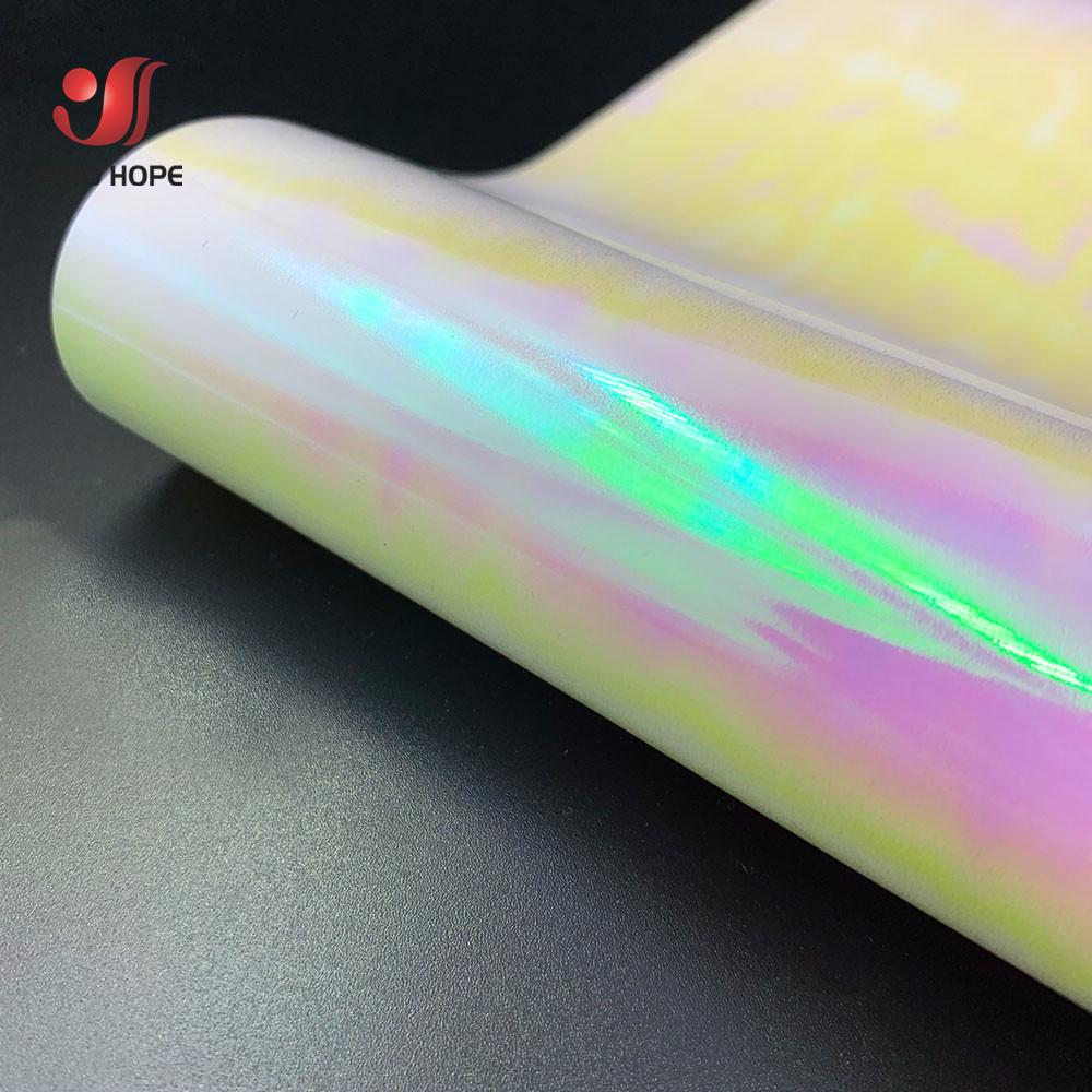 

50*100cm Holographic Iridescent Heat Transfer Vinyl Roll Iron-on Heat Press T-shirt Film HTV Printing Clothing for Cameo 19in x39in(50x100cm) розовый
