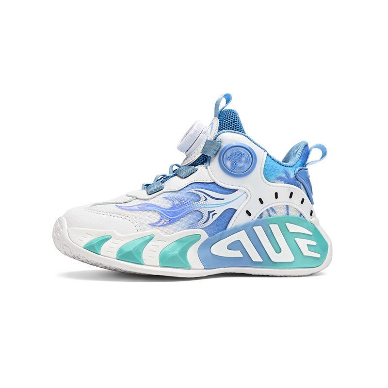 Children's Sports Shoes Boys' Shoes 2025 New Running Single Net Basketball Shoes Breathable Medium and Large Children's Boys Non-slip