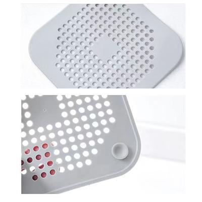 2Pcs Silicone Shower Drain Plug Hair Catcher Stopper Kitchen Sink Strainer Sewer Bathroom Floor Bathtub Water Filter