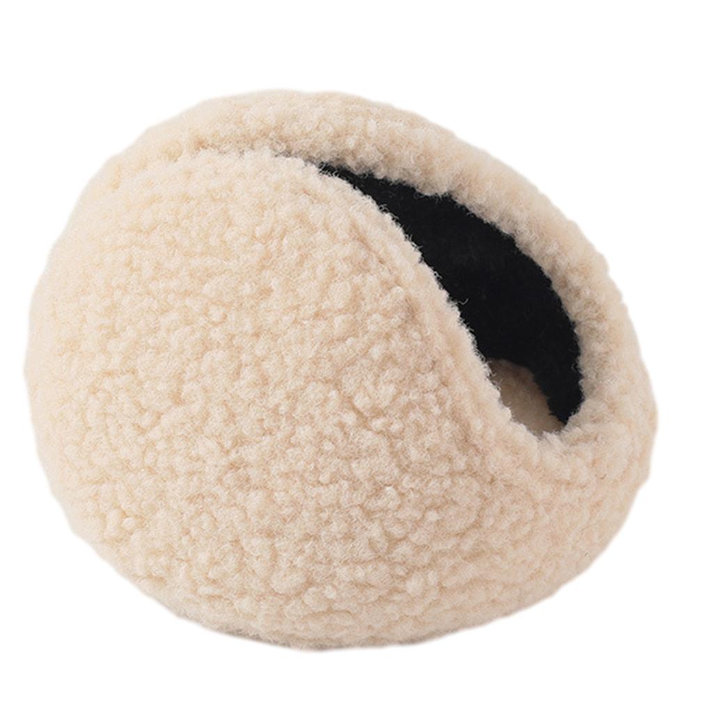 Thicken Berber Fleece Ear Muffs for Men Warm Ear Warmers Cold Weather Earmuff Breathable Ear Covers for Outdoor Activity