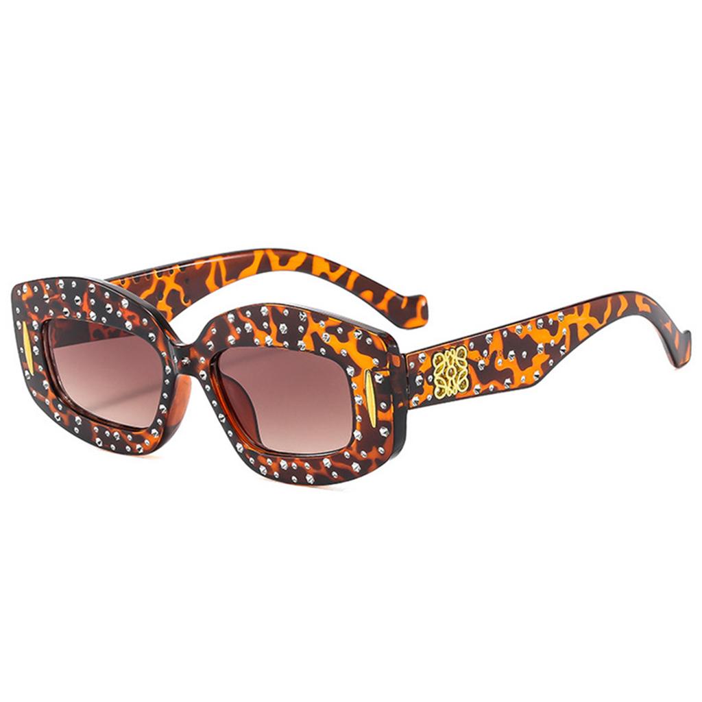 New Diamond-encrusted Irregular Sunglasses Fashion Retro High Sense Cool Fashion Sunglasses.