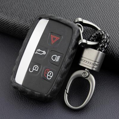 Husă cheie din fibră de carbon Land Rover & Jaguar pentru Discovery Sport, Range Rover Sport, Evoque, Velar, XEL, XFL.