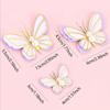 3-9pcs Dessert Cake Decor Butterfly Stamping Gold Butterfly Cake Toppers Princess Girl Wedding Happy Birthday Party Decor