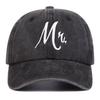 Unisex MR Letter Embroidery Wash Baseball Caps Spring and Autumn Outdoor Adjustable Casual Hats Sunscreen Hat