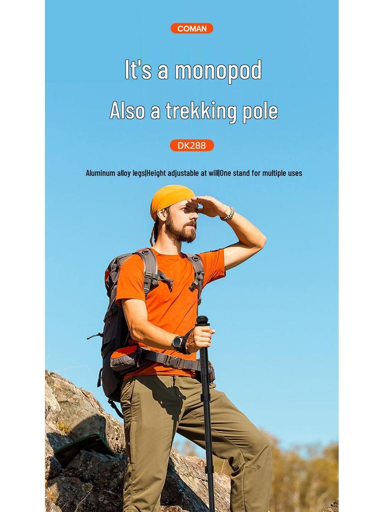 8K DSLR/Mirrorless Aluminum Monopod for Photography & Videography: Mountaineering & Wedding Use