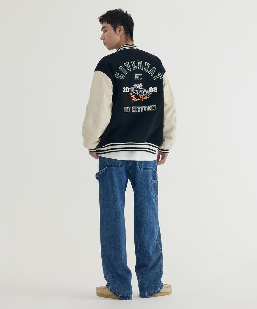 COVERNAT Letterman Wool Varsity Dark Navy