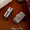 Melody Tuning Fork Music Box Edc Titanium Alloy Mechanical Fidget Haptic Push Slider Crisp Sound Decompression Fingertip Toy