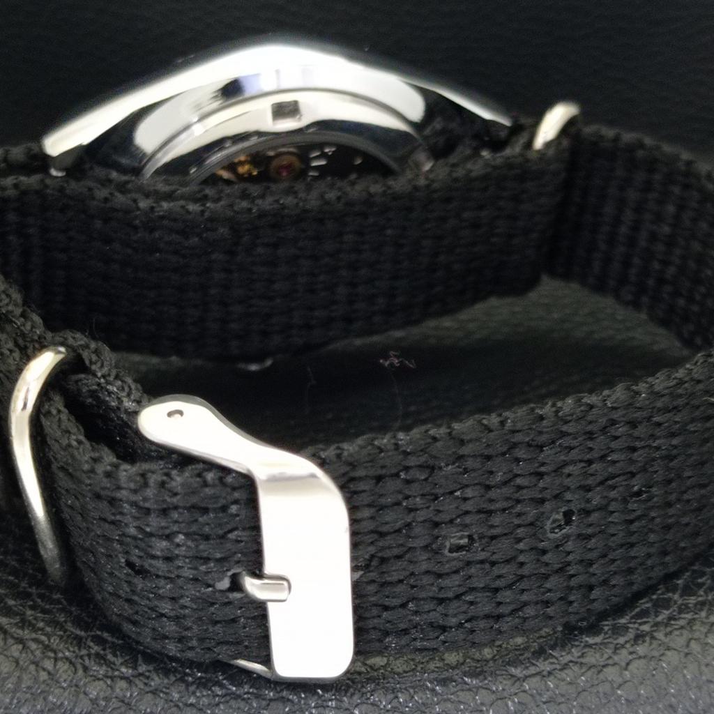 REFURBISHED SEIKO 5 AUTOMATIC 6309A VINTAGE JAPAN MENS BLACK WATCH A441405-5 Sk-a441405