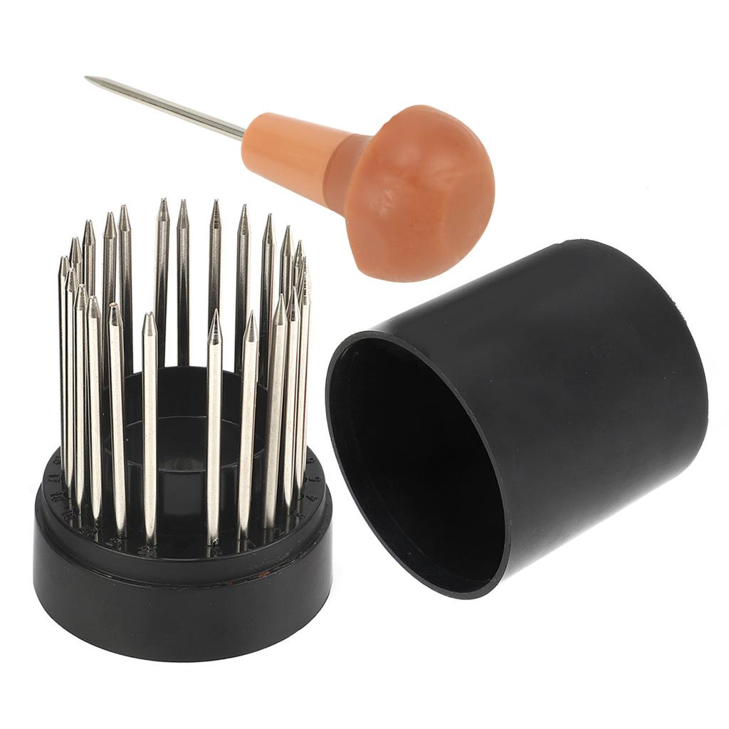 Jewelry Beading Setting Tools, 23Pcs Stainless Steel Setting Needles with Handle for Rhinestones Pearls Gems Jewelry Making and Repair Kit