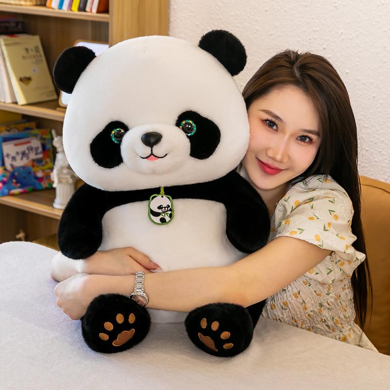 Panda Beibei doll throw pillow giant panda large doll plush toy cushion grab machine doll