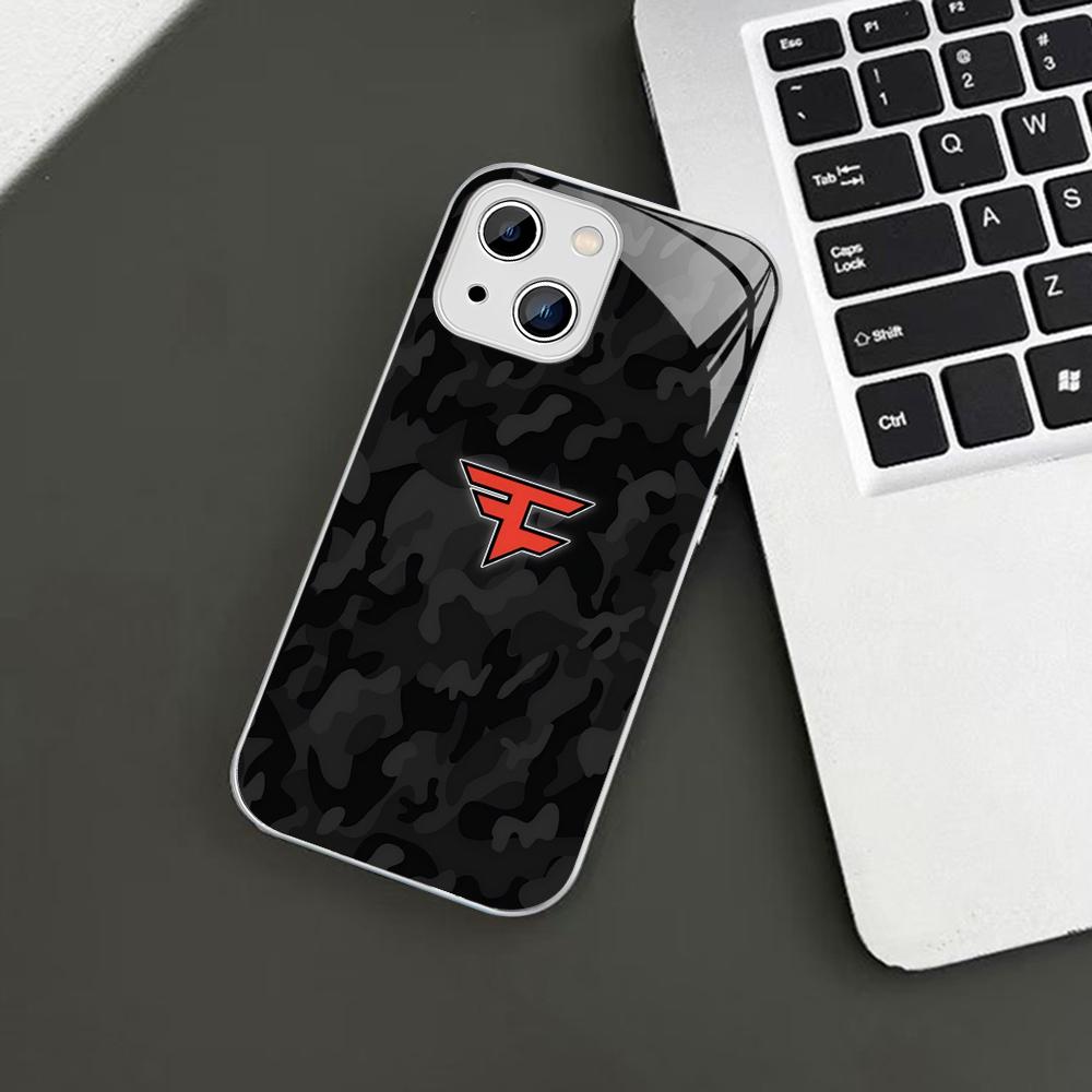 F-Fa-Ze C-Clan Logo Phone Case For iPhone 14 13 12 Mini 11 Pro XS Max X XR 14 Plus Tempered Glass Cover