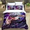 3D Anime Jujutsu Kaisen Satoru Gojo Bedding Set Print With Pillowcase Bed Duvet Cover Soft Single Double Queen Super King Size