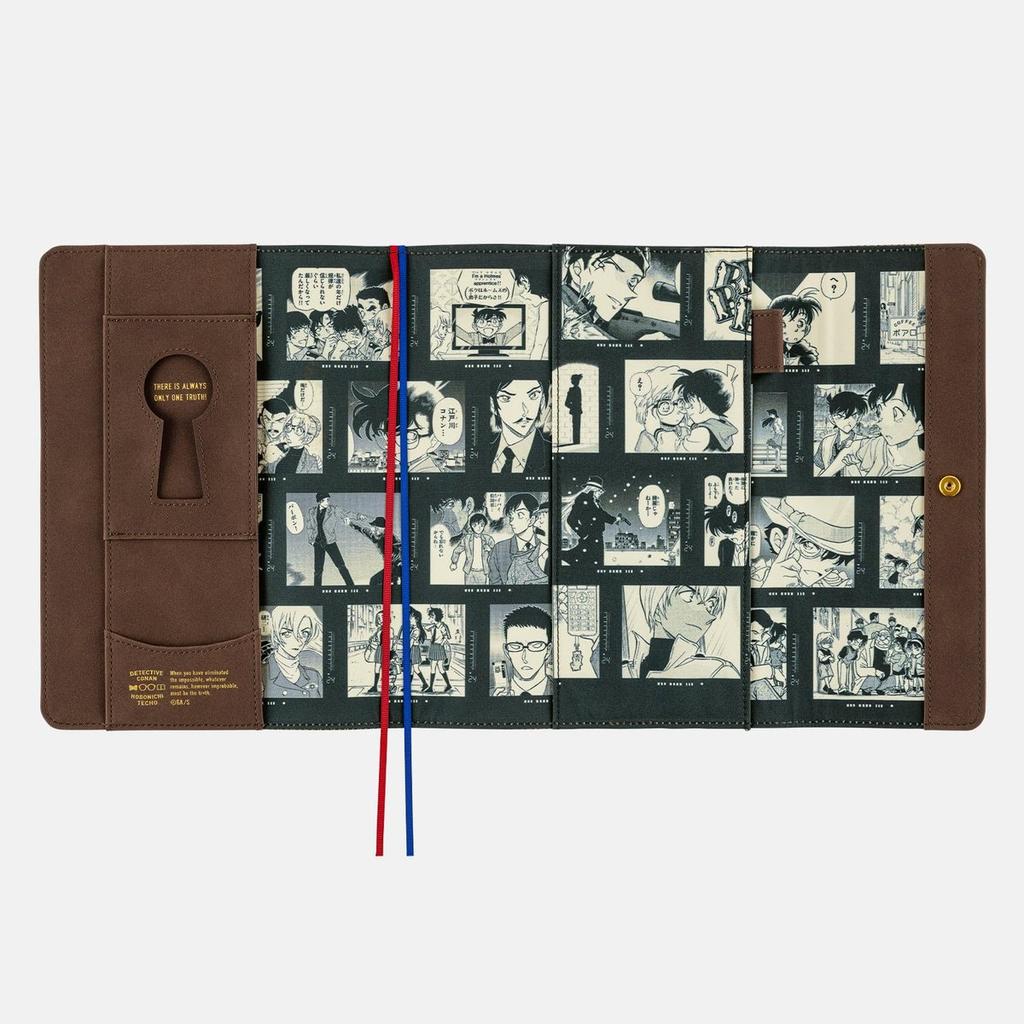 Hobonichi Techo Cousin A5 Planner Cover Detective Conan Case Closed Classic Tri-Fold Organizer Book Cover