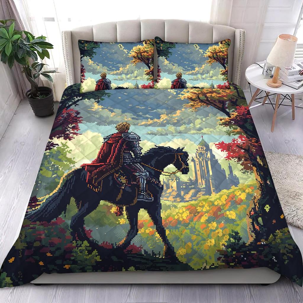 Unicorn Duvet Cover Set For Boys Queen Size Lightweight Down Quilt Covers Bedroom Decor 2 Pillowcases 1 Duvet Cover No Comforter