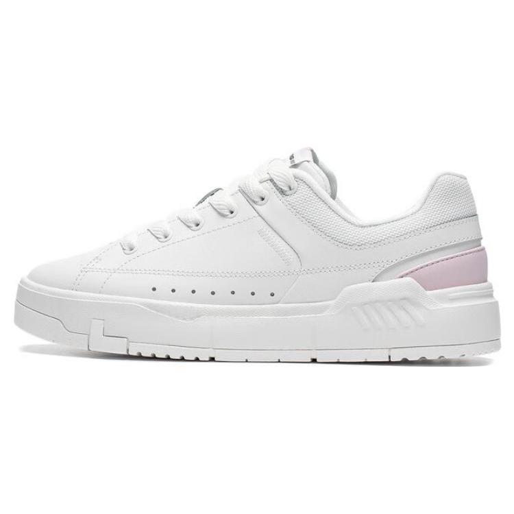 New LiNing COMMON 70s Anti Slip Wear Resistant Low Top Skateboard Shoes Women's White Pink AGCT044-2