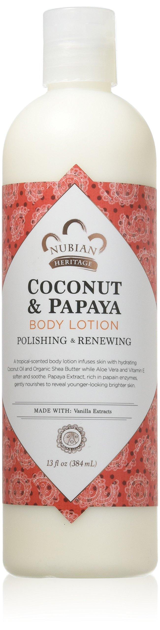 

NUBIAN HERITAGE Coconut Papaya Lotion 384mL &