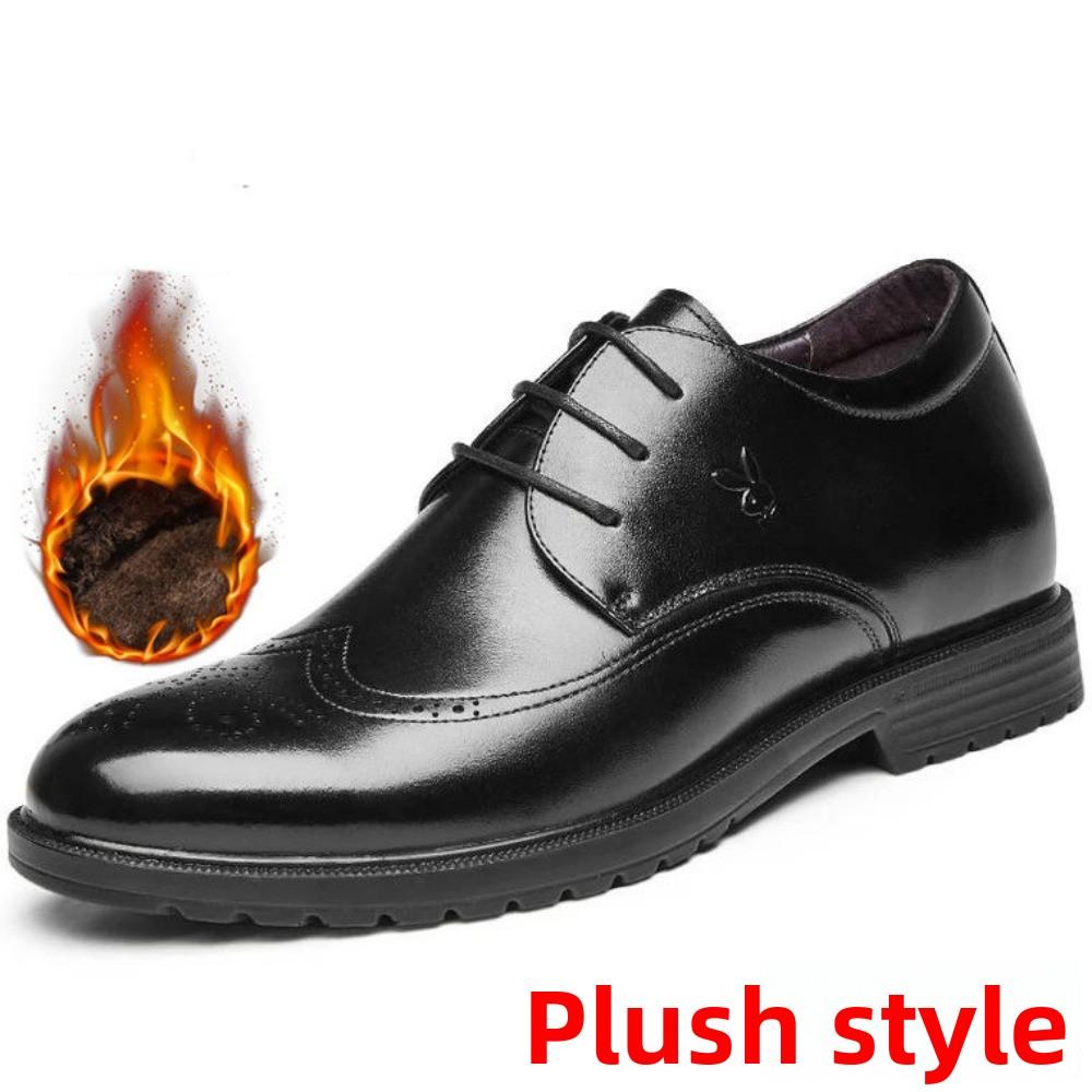 

Мужские туфли в британском стиле, броги, дышащая кожа, мягкая подошва, туфли-оксфорды на платформе 44