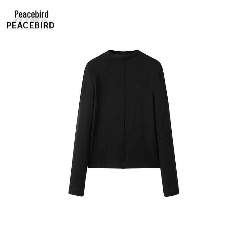 PEACEBIRD Women s Winter Slim-Fit Knit Mock Neck Top L