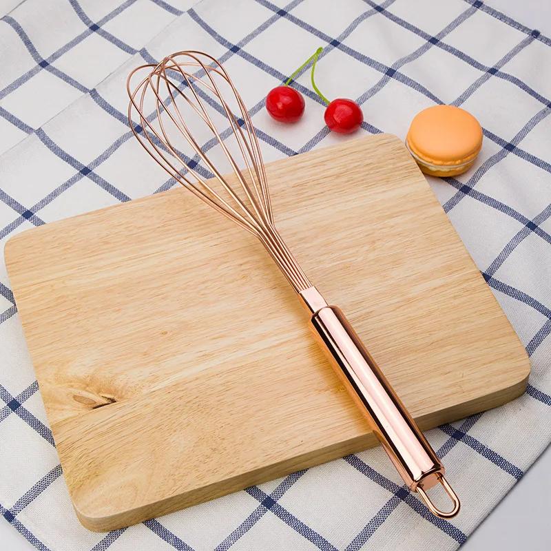 Stainless Steel Egg Beater Hand Whisk Egg Mixer Baking Cake Tool Baking Complete Set Home Egg Tools Kitchen Area Accessories Designed For Egg 1Pcs
