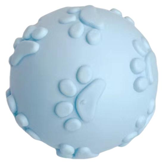 

Yousheng Squeaky Dog Ball Raised Texture Dog Chew Toy Bite-Resistant Puppy Teething Toy for Dogs Teeth Cleaning Boredom Relief A синій