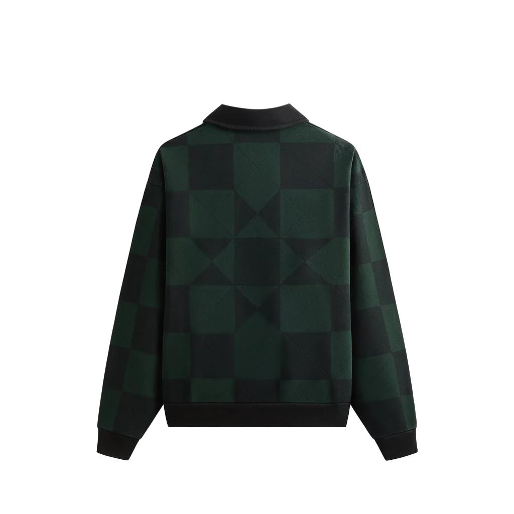Kith Geo Quilted Nelson Rugby Stadium Men Tops Green KHM033258-302