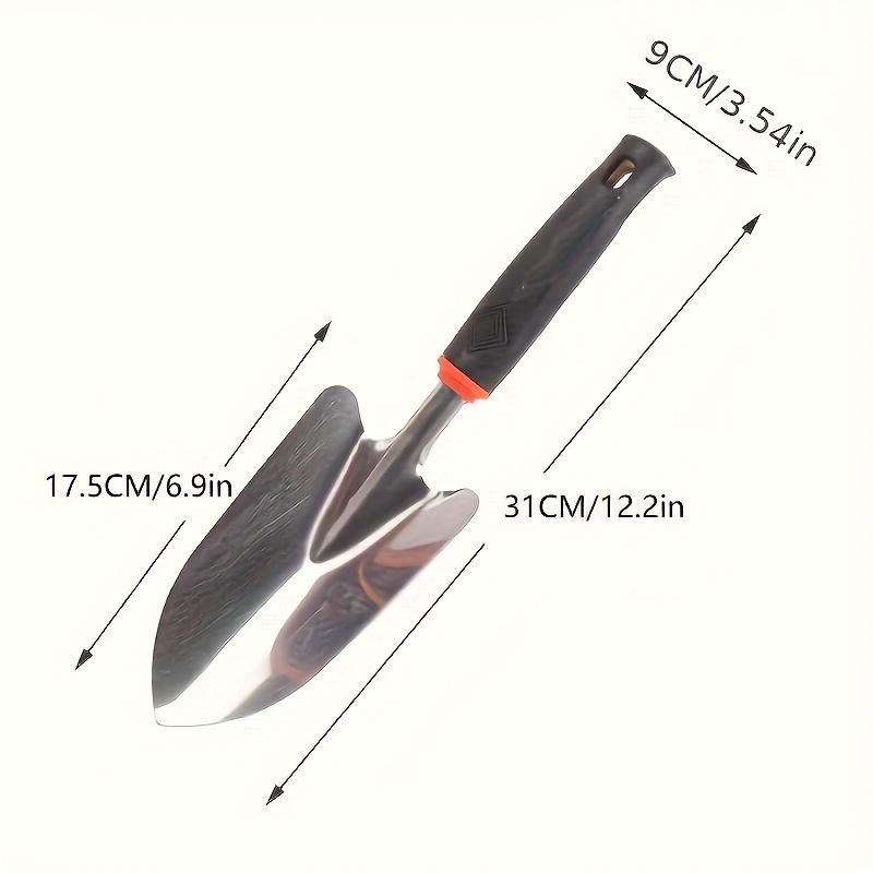 1 Piece of Thickened Stainless Steel One-Piece Molding Ultra Durable Stainless Steel Gardening Shovel, Garden Shovel, Gardening