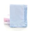 Children's Polar Fleece Solid Color Bound Blanket Satin Hand-bound Baby Blanket Baby Blanket Convenient and Practical