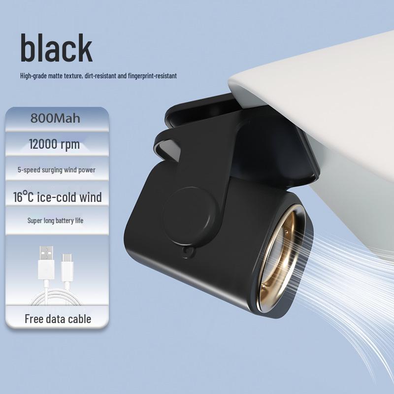 

26-Year Bestselling Portable High-Power Mini Hat Clip Fan чёрный