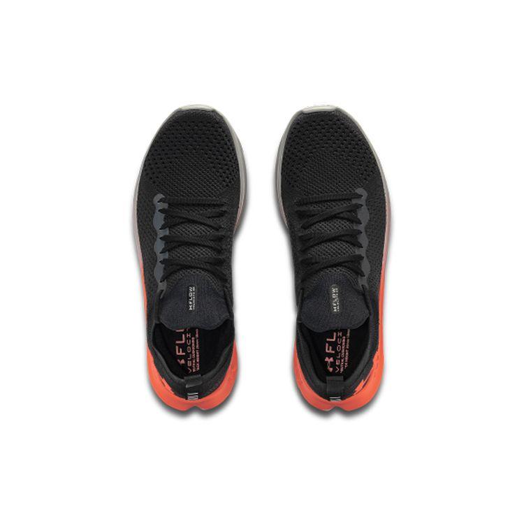 Under Armour Flow Velociti SE Comfortable Fabric Low Top Casual Running Shoes Men Sneaker Black Orange 3025710-009