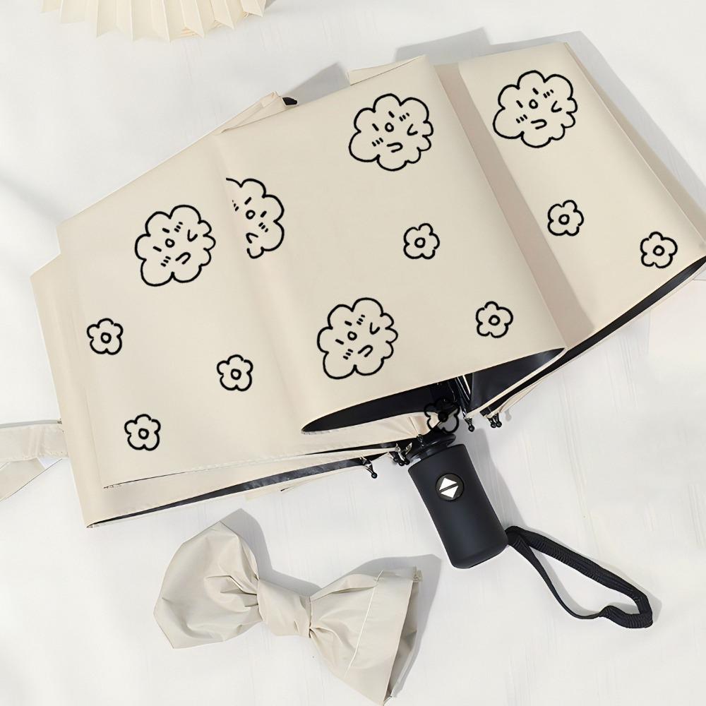 Fully Automatic UV Protection Umbrella Cartoon Pattern Sun Protection Umbrella  Travel
