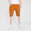 Premiumkvalitet Mode Herr Cargo Denim Shorts Casual Slitna Jeans