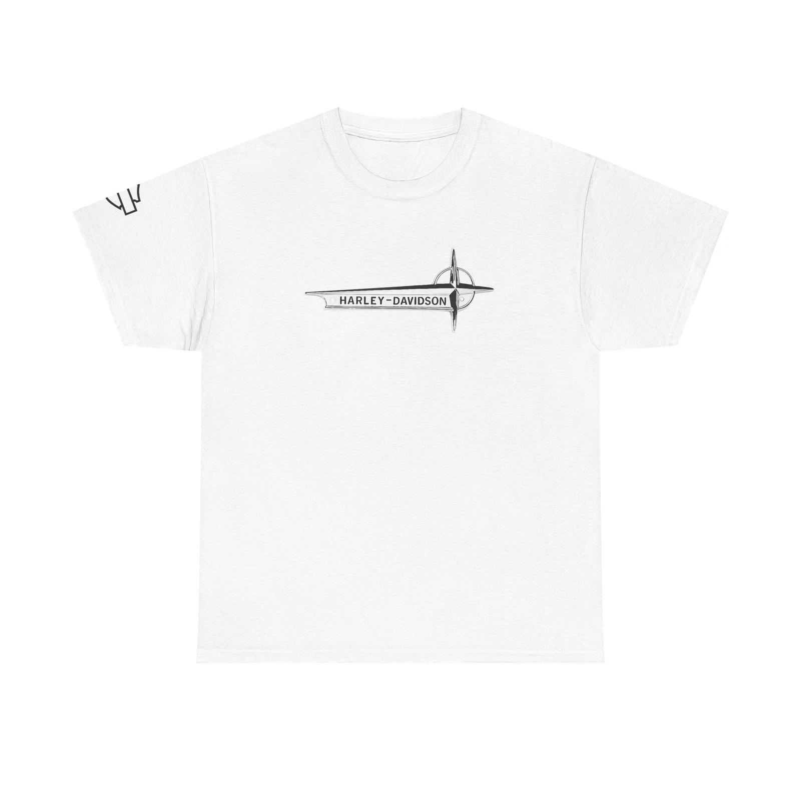 Harley Davidson Compass Tee | Minimal Motorcycle Logo Shirt L